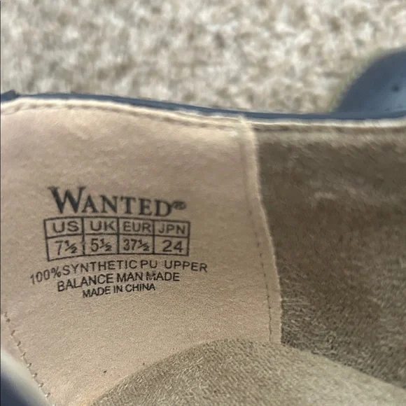 WANTED Navy Blue Wingtip Brogues (NWOT) - Picture 4 of 7